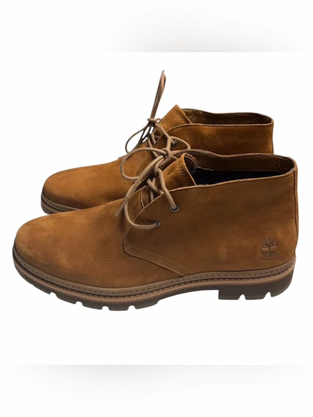 Timberland Mens 11 Port Union Waterproof Chukka Boots Brown TimberDry Leather